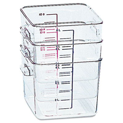 Rubbermaid 4 Qt. Clear Square Polycarbonate Food Storage Container