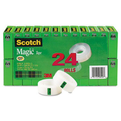 SCOTCH® MAGIC™ TAPE, 3/4 X 1,296, 6 BOX/PACK